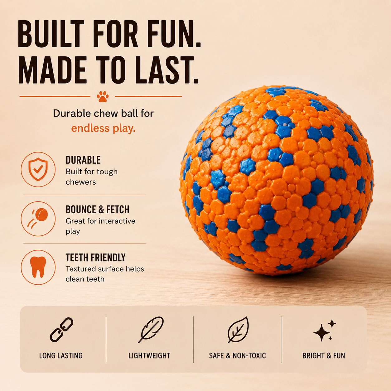 Burst Ball Chew Toy
